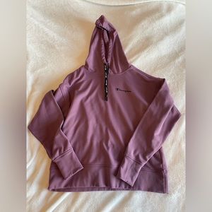 Purple Champion cropped pullover